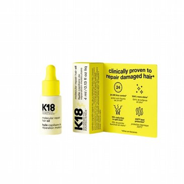 שמן לתיקון ושיקום מולקולרי של השיער 4 מ”ל - K18 Molecular Repair Hair Oil שמן לתיקון ושיקום מולקולרי של השיער 4 מ”ל - K18 Molecular Repair Hair Oil