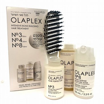 ערכה מקצועית לטיפול ביתי לשיקום שיער - OLAPLEX N.3+N.4+N.8 ערכה מקצועית לטיפול ביתי לשיקום שיער - OLAPLEX N.3+N.4+N.8
