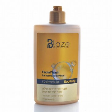 סבון פנים קלנדולה 250מ"ל Blaze Calendula Soothing סבון פנים קלנדולה 250מ"ל Blaze Calendula Soothing