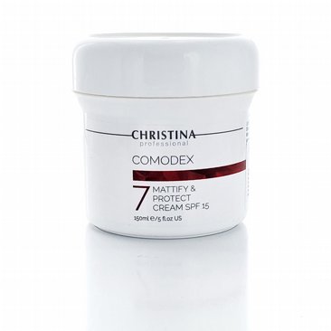 קרם יום מט 150 מ"ל Christina COMODEX Mattify & Protect Cream SPF15 Step 7 קרם יום מט 150 מ"ל Christina COMODEX Mattify & Protect Cream SPF15 Step 7
