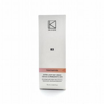 קרם יום נטול שומן לעור שמן ובעייתי 75 מ"ל Dr. Kadir B3 Extra Light Day Cream קרם יום נטול שומן לעור שמן ובעייתי 75 מ"ל Dr. Kadir B3 Extra Light Day Cream