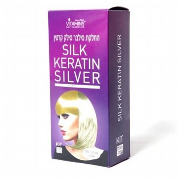 ערכת החלקת סילבר קרטין Vitamin's Silk Keratin Silver ערכת החלקת סילבר קרטין Vitamin's Silk Keratin Silver