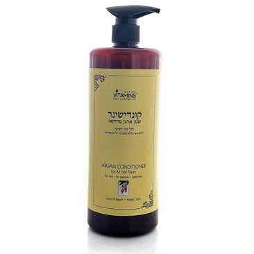 קונדישינר ארגן מרוקאי לכל סוגי השיער 1000מ"ל Vitamins Argan Series קונדישינר ארגן מרוקאי לכל סוגי השיער 1000מ"ל Vitamins Argan Series